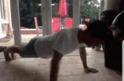 Push Up Exercise Vlog GIF