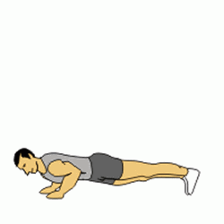 Push Up Man Arms Up GIF