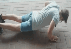 Push Up Man Hand Clap GIF