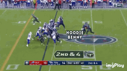 Pushed Hard Derrick Henry Stiff Arm GIF