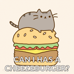 Pusheen Cat Cheese Burger Bounce