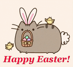 Pusheen Happy Easter GIF