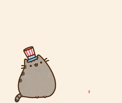 Pusheen July 4Th GIF