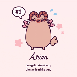 Pusheen Pusheen Aries GIF