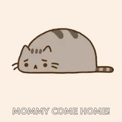 Pusheen Sad Mommy Come Home Come Back  GIF