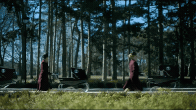 Pushing Carriages March GIF