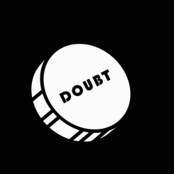 Pushing Doubt Button Animation GIF