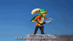 Puss In Boots Spilling Drink GIF
