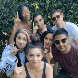 Put A Finger Down Team Tap GIF