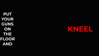 Put Guns On Floor And Kneel Poster GIF
