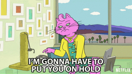 Put You On Hold Princess Carolyn BoJack Horseman GIF