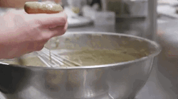 Putting A Flavor On The Top Of Donuts GIF