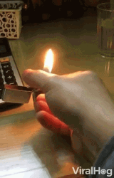 Putting Out Fire In Lighter Loop GIF