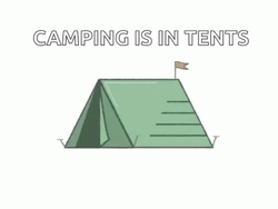 Putting Up Camping Tents Animation GIF