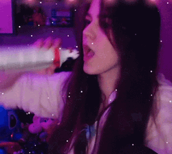 Putting Whipped Cream On Mouth GIF