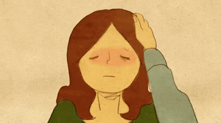 Puuung Tired Head Pat GIF