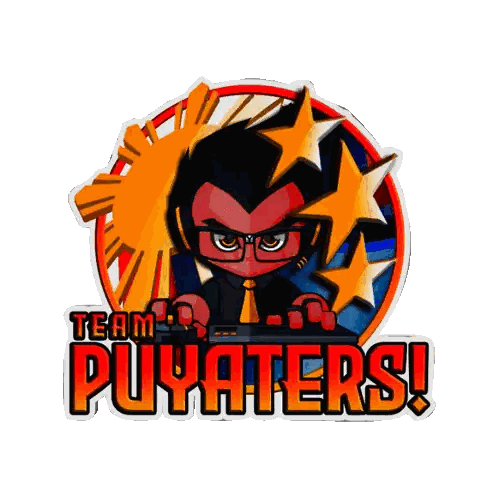 Puyaters Team Logo With Gamer Sticker