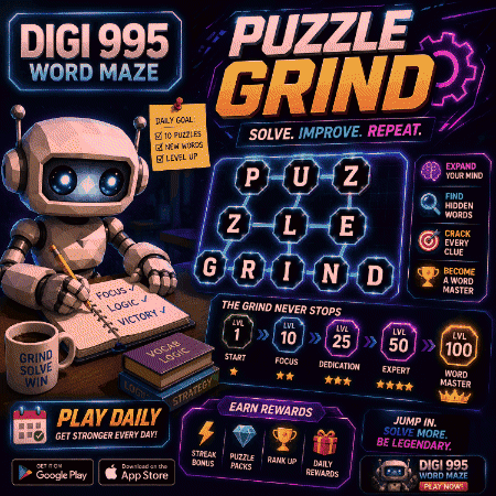 Puzzle Grind Poster GIF