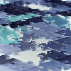 Puzzle Pieces Assembling GIF