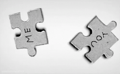 Puzzle Pieces Saying Me And You GIF