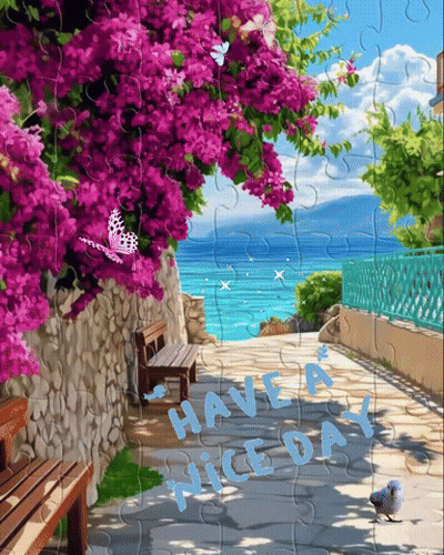 Puzzle Saying Have A Nice Day GIF