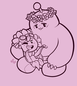 Pvz Spudow And Sunflower Love GIF