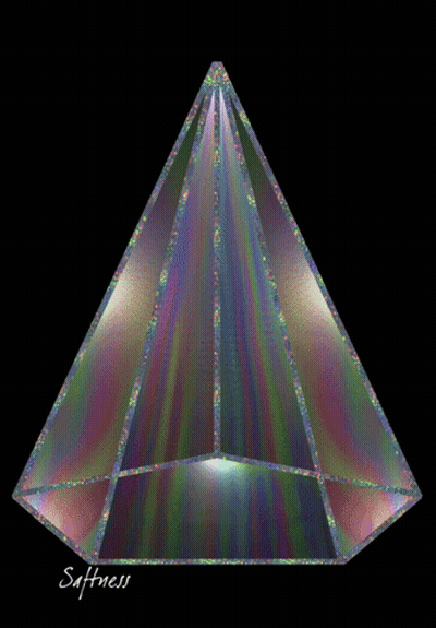 Pyramid In Desert With Blue Sky GIF