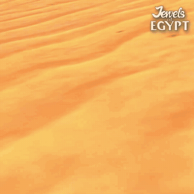 Pyramids In Desert With Jewels Egypt GIF
