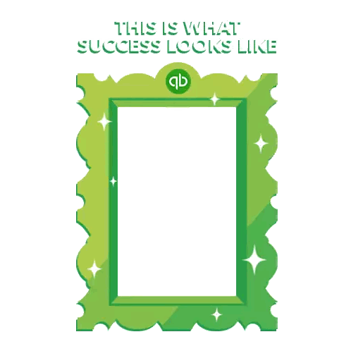 Qb Logo Picture Frame Sticker