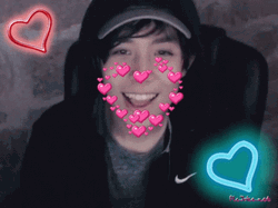 Quackity Cute Surrounded By Heart GIF