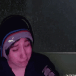 Quackity Puma Beanie Stream Cry GIF