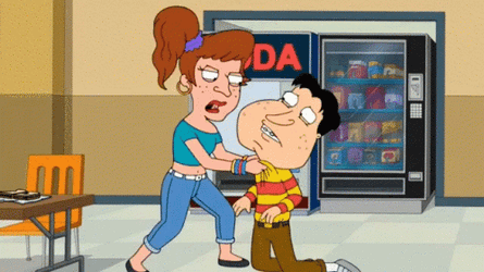 Quagmire Beaten Up By Tracey Bellings GIF