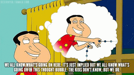 Quagmire We All Know What's Going On Here GIF