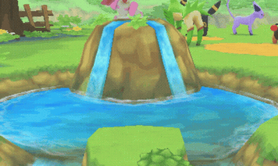 Quagsire Standing In A Pond GIF