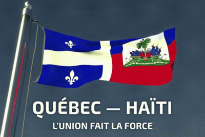 Quebec Haiti Flags L'Union Fait La Force GIF