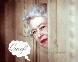 Queef Grandma Peeking GIF