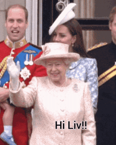 Queen Elizabeth II Waving Saying Hi Liv GIF