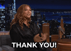 Queen Latifah Animated Thank You GIF
