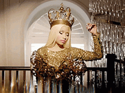 Queen Nicki Minaj Crown Gold GIF