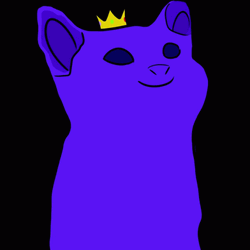 Queen Popcat Dark Neon GIF