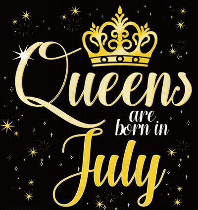 Queens Born In July With Gold Crown GIF