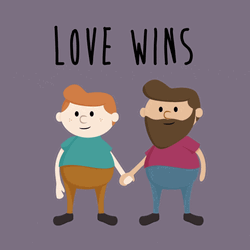 Queer Cartoon Love Wins GIF