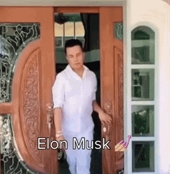 Queer Elon Musk Lookalike Parody  GIF