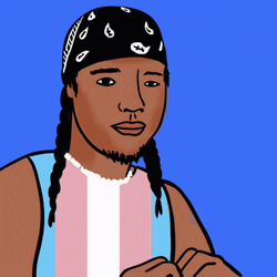 Queer Transgender Heart Hand Cartoon GIF