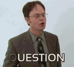 Question Dwight Schrute GIF