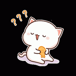 Questions Peach Cat Eating Fish  GIF
