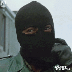 Quiet Earth Ski Mask Pulling Off GIF