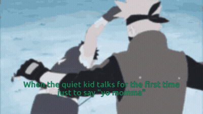Quiet Kid Saying Yo Momma GIF