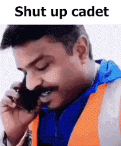 Quiet Sign Cadet GIF