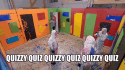 Quiz Maze Room Paint Dance GIF